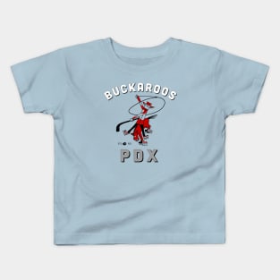 Defunct PDX Buckaroos Hockey 1960 Kids T-Shirt